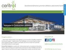 Tablet Screenshot of centralparkathletics.com